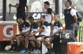 Durante o treino de hoje a tarde no CT Joaquim Grava, localizado no Parque Ecolgico do Tiete. O prximo jogo da equipe ser domingo, dia 20/01, contra o Paulista de Jundia, no estdio Jaime Cintra , em Jundia, vlido pela 1 rodada do Campeonato Paulista de 2013