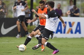 Durante o treino de hoje a tarde no CT Joaquim Grava, localizado no Parque Ecolgico do Tiete. O prximo jogo da equipe ser domingo, dia 20/01, contra o Paulista de Jundia, no estdio Jaime Cintra , em Jundia, vlido pela 1 rodada do Campeonato Paulista de 2013