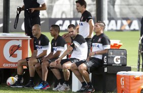 Durante o treino de hoje a tarde no CT Joaquim Grava, localizado no Parque Ecolgico do Tiete. O prximo jogo da equipe ser domingo, dia 20/01, contra o Paulista de Jundia, no estdio Jaime Cintra , em Jundia, vlido pela 1 rodada do Campeonato Paulista de 2013