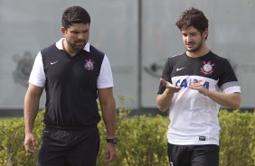 Durante o treino de hoje a tarde no CT Joaquim Grava, localizado no Parque Ecolgico do Tiete. O prximo jogo da equipe ser domingo, dia 20/01, contra o Paulista de Jundia, no estdio Jaime Cintra , em Jundia, vlido pela 1 rodada do Campeonato Paulista de 2013