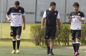 Durante o treino de hoje a tarde no CT Joaquim Grava, localizado no Parque Ecolgico do Tiete. O prximo jogo da equipe ser domingo, dia 20/01, contra o Paulista de Jundia, no estdio Jaime Cintra , em Jundia, vlido pela 1 rodada do Campeonato Paulista de 2013