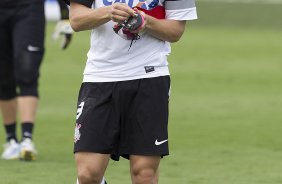 Durante o treino de hoje a tarde no CT Joaquim Grava, localizado no Parque Ecolgico do Tiete. O prximo jogo da equipe ser domingo, dia 20/01, contra o Paulista de Jundia, no estdio Jaime Cintra , em Jundia, vlido pela 1 rodada do Campeonato Paulista de 2013