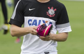 Durante o treino de hoje a tarde no CT Joaquim Grava, localizado no Parque Ecolgico do Tiete. O prximo jogo da equipe ser domingo, dia 20/01, contra o Paulista de Jundia, no estdio Jaime Cintra , em Jundia, vlido pela 1 rodada do Campeonato Paulista de 2013