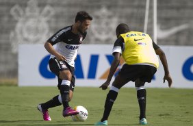 Durante o treino de hoje a tarde no CT Joaquim Grava, localizado no Parque Ecolgico do Tiete. O prximo jogo da equipe ser domingo, dia 20/01, contra o Paulista de Jundia, no estdio Jaime Cintra , em Jundia, vlido pela 1 rodada do Campeonato Paulista de 2013