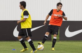 Durante o treino de hoje a tarde no CT Joaquim Grava, localizado no Parque Ecolgico do Tiete. O prximo jogo da equipe ser domingo, dia 20/01, contra o Paulista de Jundia, no estdio Jaime Cintra , em Jundia, vlido pela 1 rodada do Campeonato Paulista de 2013