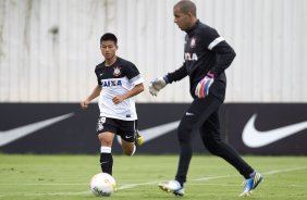 Durante o treino de hoje a tarde no CT Joaquim Grava, localizado no Parque Ecolgico do Tiete. O prximo jogo da equipe ser domingo, dia 20/01, contra o Paulista de Jundia, no estdio Jaime Cintra , em Jundia, vlido pela 1 rodada do Campeonato Paulista de 2013