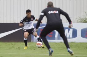 Durante o treino de hoje a tarde no CT Joaquim Grava, localizado no Parque Ecolgico do Tiete. O prximo jogo da equipe ser domingo, dia 20/01, contra o Paulista de Jundia, no estdio Jaime Cintra , em Jundia, vlido pela 1 rodada do Campeonato Paulista de 2013