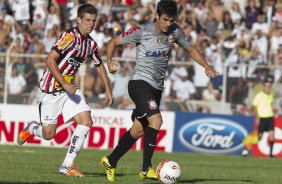Durante o jogo esta tarde entre Paulista x Corinthians, no estádio Jaime Cintra , em Jundiaí, válido pela 1ª rodada do Campeonato Paulista 2013 - Jundiaí/SP
