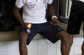Nos vestiários antes do jogo desta tarde entre Paulista x Corinthians, no estádio Jaime Cintra , em Jundiaí, válido pela 1ª rodada do Campeonato Paulista 2013 - Jundiaí/SP