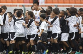 Durante a partida entre Corinthians x Ponte Preta/Campinas realizada esta tarde no estdio do Pacaembu, jogo vlido pela 1 rodada do Campeonato Paulista de 2013