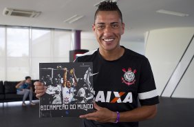 Durante o treino realizado desta tarde no CT Joaquim Grava, localizado no Parque Ecolgico do Tiete. O prximo jogo da equipe ser domingo, dia 27/01, contra o Mirassol, no estdio Jos Maia, vlido pela 3 rodada do Campeonato Paulista de 2013