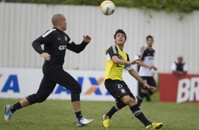 Durante o treino realizado desta tarde no CT Joaquim Grava, localizado no Parque Ecolgico do Tiete. O prximo jogo da equipe ser domingo, dia 27/01, contra o Mirassol, no estdio Jos Maia, vlido pela 3 rodada do Campeonato Paulista de 2013