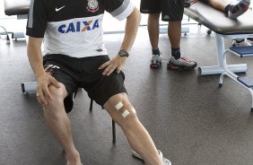 Durante o treino realizado desta tarde no CT Joaquim Grava, localizado no Parque Ecolgico do Tiete. O prximo jogo da equipe ser domingo, dia 27/01, contra o Mirassol, no estdio Jos Maia, vlido pela 3 rodada do Campeonato Paulista de 2013