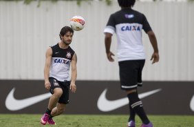 Durante o treino realizado desta tarde no CT Joaquim Grava, localizado no Parque Ecolgico do Tiete. O prximo jogo da equipe ser domingo, dia 27/01, contra o Mirassol, no estdio Jos Maia, vlido pela 3 rodada do Campeonato Paulista de 2013