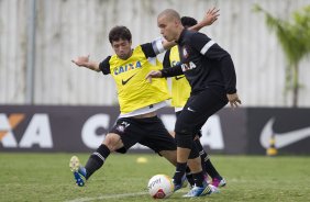 Durante o treino realizado desta tarde no CT Joaquim Grava, localizado no Parque Ecolgico do Tiete. O prximo jogo da equipe ser domingo, dia 27/01, contra o Mirassol, no estdio Jos Maia, vlido pela 3 rodada do Campeonato Paulista de 2013