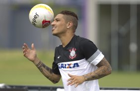 Durante o treino realizado desta tarde no CT Joaquim Grava, localizado no Parque Ecolgico do Tiete. O prximo jogo da equipe ser domingo, dia 27/01, contra o Mirassol, no estdio Jos Maia, vlido pela 3 rodada do Campeonato Paulista de 2013