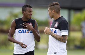 Durante o treino realizado desta tarde no CT Joaquim Grava, localizado no Parque Ecolgico do Tiete. O prximo jogo da equipe ser domingo, dia 27/01, contra o Mirassol, no estdio Jos Maia, vlido pela 3 rodada do Campeonato Paulista de 2013