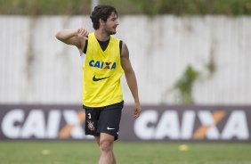 Durante o treino realizado desta tarde no CT Joaquim Grava, localizado no Parque Ecolgico do Tiete. O prximo jogo da equipe ser domingo, dia 27/01, contra o Mirassol, no estdio Jos Maia, vlido pela 3 rodada do Campeonato Paulista de 2013