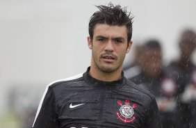 Durante o treino desta manh no CT Joaquim Grava, no Parque Ecolgico do Tiete. O prximo jogo da equipe ser amanh, domingo, dia 27/01, contra o Mirassol, no estdio Jos Maia, vlido pela 3 rodada do Campeonato Paulista de 2013