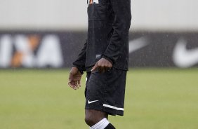 Durante o treino desta manh no CT Joaquim Grava, no Parque Ecolgico do Tiete. O prximo jogo da equipe ser amanh, domingo, dia 27/01, contra o Mirassol, no estdio Jos Maia, vlido pela 3 rodada do Campeonato Paulista de 2013