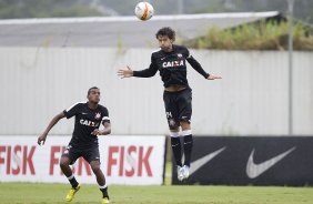 Durante o treino desta manh no CT Joaquim Grava, no Parque Ecolgico do Tiete. O prximo jogo da equipe ser amanh, domingo, dia 27/01, contra o Mirassol, no estdio Jos Maia, vlido pela 3 rodada do Campeonato Paulista de 2013