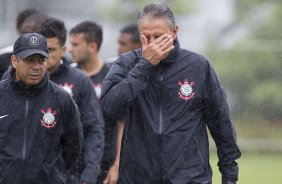 Durante o treino desta manh no CT Joaquim Grava, no Parque Ecolgico do Tiete. O prximo jogo da equipe ser amanh, domingo, dia 27/01, contra o Mirassol, no estdio Jos Maia, vlido pela 3 rodada do Campeonato Paulista de 2013