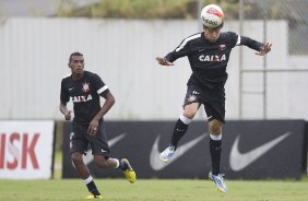 Durante o treino desta manh no CT Joaquim Grava, no Parque Ecolgico do Tiete. O prximo jogo da equipe ser amanh, domingo, dia 27/01, contra o Mirassol, no estdio Jos Maia, vlido pela 3 rodada do Campeonato Paulista de 2013