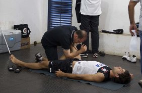 Nos vestirios antes da partida entre Mirassol x Corinthians realizada esta tarde no estdio Jos Maia, jogo vlido pela 3 rodada do Campeonato Paulista de 2013