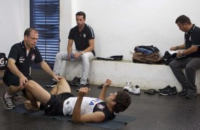 Nos vestirios antes da partida entre Mirassol x Corinthians realizada esta tarde no estdio Jos Maia, jogo vlido pela 3 rodada do Campeonato Paulista de 2013