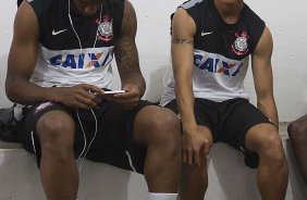 Nos vestirios antes da partida entre Mirassol x Corinthians realizada esta tarde no estdio Jos Maia, jogo vlido pela 3 rodada do Campeonato Paulista de 2013