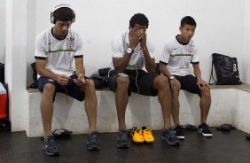 Nos vestirios antes da partida entre Mirassol x Corinthians realizada esta tarde no estdio Jos Maia, jogo vlido pela 3 rodada do Campeonato Paulista de 2013