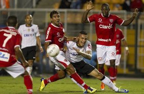 Durante a partida entre Corinthians x Mogi Mirim realizada esta noite no estádio do Pacaembu, jogo válido pela 4ª rodada do Campeonato Paulista de 2013