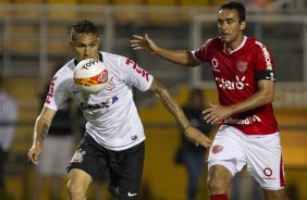 Durante a partida entre Corinthians x Mogi Mirim realizada esta noite no estádio do Pacaembu, jogo válido pela 4ª rodada do Campeonato Paulista de 2013