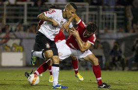 Durante a partida entre Corinthians x Mogi Mirim realizada esta noite no estádio do Pacaembu, jogo válido pela 4ª rodada do Campeonato Paulista de 2013