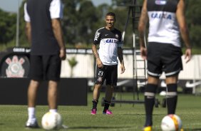 Durante o treino desta manh no CT Joaquim Grava, no Parque Ecolgico do Tiete. O prximo jogo da equipe ser amanh, domingo, 03/02, contra o Oeste, de Itpolis, no estdio do Pacaembu, vlido pela 5 rodada do Campeonato Paulista de 2013