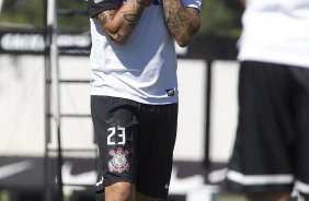 Durante o treino desta manh no CT Joaquim Grava, no Parque Ecolgico do Tiete. O prximo jogo da equipe ser amanh, domingo, 03/02, contra o Oeste, de Itpolis, no estdio do Pacaembu, vlido pela 5 rodada do Campeonato Paulista de 2013