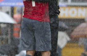 Durante a partida entre Corinthians x So Caetano realizada esta tarde no estdio do Pacaembu, jogo vlido pela 7 rodada do Campeonato Paulista de 2013