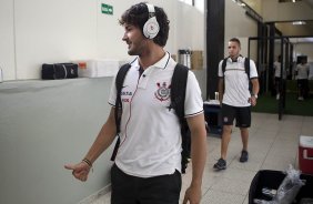 Nos vestirios antes da partida entre Corinthians x So Caetano realizada esta tarde no estdio do Pacaembu, jogo vlido pela 7 rodada do Campeonato Paulista de 2013
