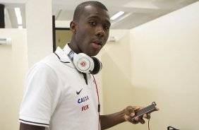 Nos vestirios antes da partida entre Corinthians x So Caetano realizada esta tarde no estdio do Pacaembu, jogo vlido pela 7 rodada do Campeonato Paulista de 2013