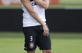 Durante o treino desta tarde no CT Joaquim Grava, no Parque Ecolgico do Tiete. O prximo jogo da equipe ser domingo, 17/02, contra o Palmeiras, no estdio do Pacaembu, vlido pela 8 rodada do Campeonato Paulista de 2013