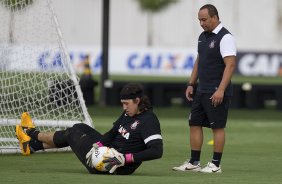 Durante o treino desta tarde no CT Joaquim Grava, no Parque Ecolgico do Tiete. O prximo jogo da equipe ser domingo, 17/02, contra o Palmeiras, no estdio do Pacaembu, vlido pela 8 rodada do Campeonato Paulista de 2013