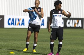 Durante o treino desta tarde no CT Joaquim Grava, no Parque Ecolgico do Tiete. O prximo jogo da equipe ser domingo, 17/02, contra o Palmeiras, no estdio do Pacaembu, vlido pela 8 rodada do Campeonato Paulista de 2013