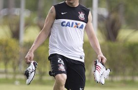 Durante o treino desta tarde no CT Joaquim Grava, no Parque Ecolgico do Tiete. O prximo jogo da equipe ser domingo, 17/02, contra o Palmeiras, no estdio do Pacaembu, vlido pela 8 rodada do Campeonato Paulista de 2013