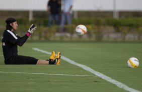 Durante o treino desta tarde no CT Joaquim Grava, no Parque Ecolgico do Tiete. O prximo jogo da equipe ser domingo, 17/02, contra o Palmeiras, no estdio do Pacaembu, vlido pela 8 rodada do Campeonato Paulista de 2013
