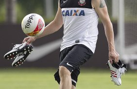 Durante o treino desta tarde no CT Joaquim Grava, no Parque Ecolgico do Tiete. O prximo jogo da equipe ser domingo, 17/02, contra o Palmeiras, no estdio do Pacaembu, vlido pela 8 rodada do Campeonato Paulista de 2013