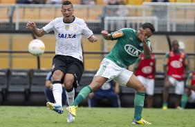 Durante a partida entre Corinthians x Palmeiras realizada esta tarde no estdio do Pacaembu, jogo vlido pela 8 rodada do Campeonato Paulista de 2013
