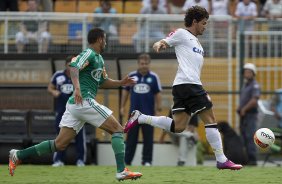 Durante a partida entre Corinthians x Palmeiras realizada esta tarde no estdio do Pacaembu, jogo vlido pela 8 rodada do Campeonato Paulista de 2013