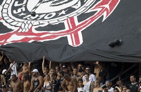 Durante a partida entre Corinthians x Palmeiras realizada esta tarde no estdio do Pacaembu, jogo vlido pela 8 rodada do Campeonato Paulista de 2013