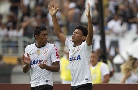 Durante a partida entre Corinthians x Palmeiras realizada esta tarde no estdio do Pacaembu, jogo vlido pela 8 rodada do Campeonato Paulista de 2013