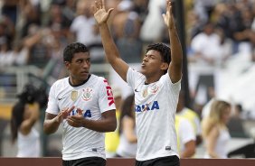 Durante a partida entre Corinthians x Palmeiras realizada esta tarde no estdio do Pacaembu, jogo vlido pela 8 rodada do Campeonato Paulista de 2013